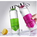 2016 neue produkte glas wasserflasche mit stroh